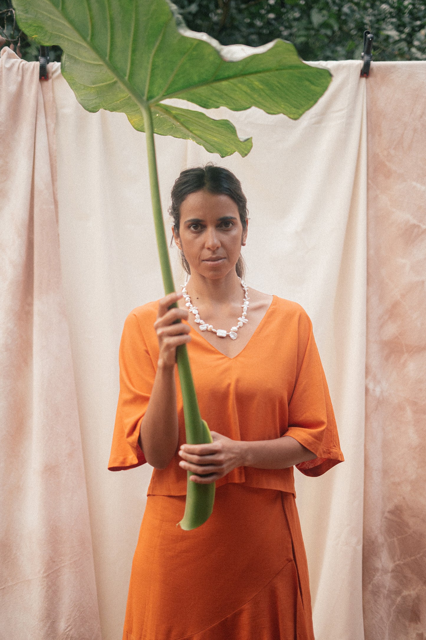 Blusa Aflora Mandarine