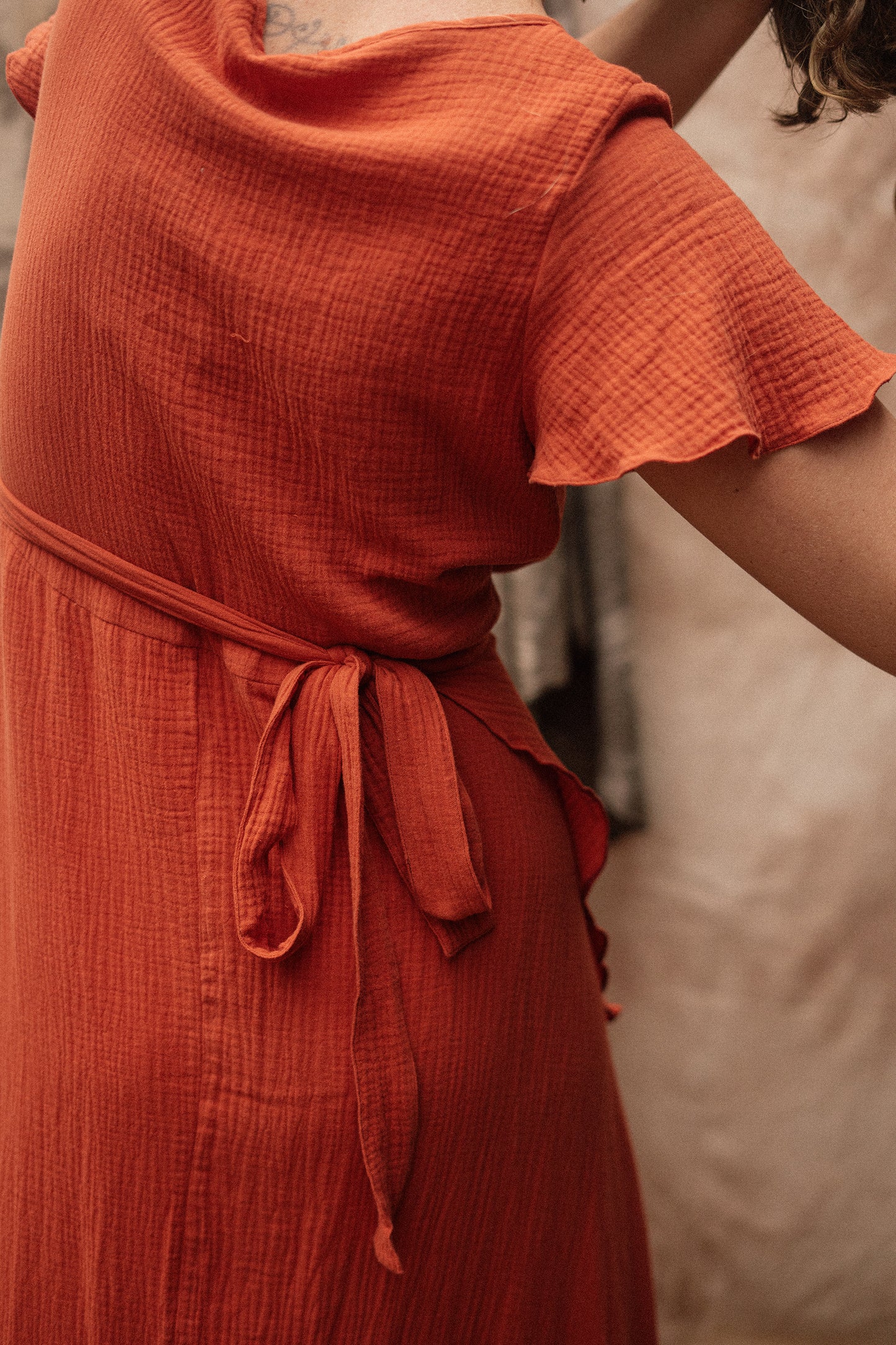 Vestido Yoni Urucum