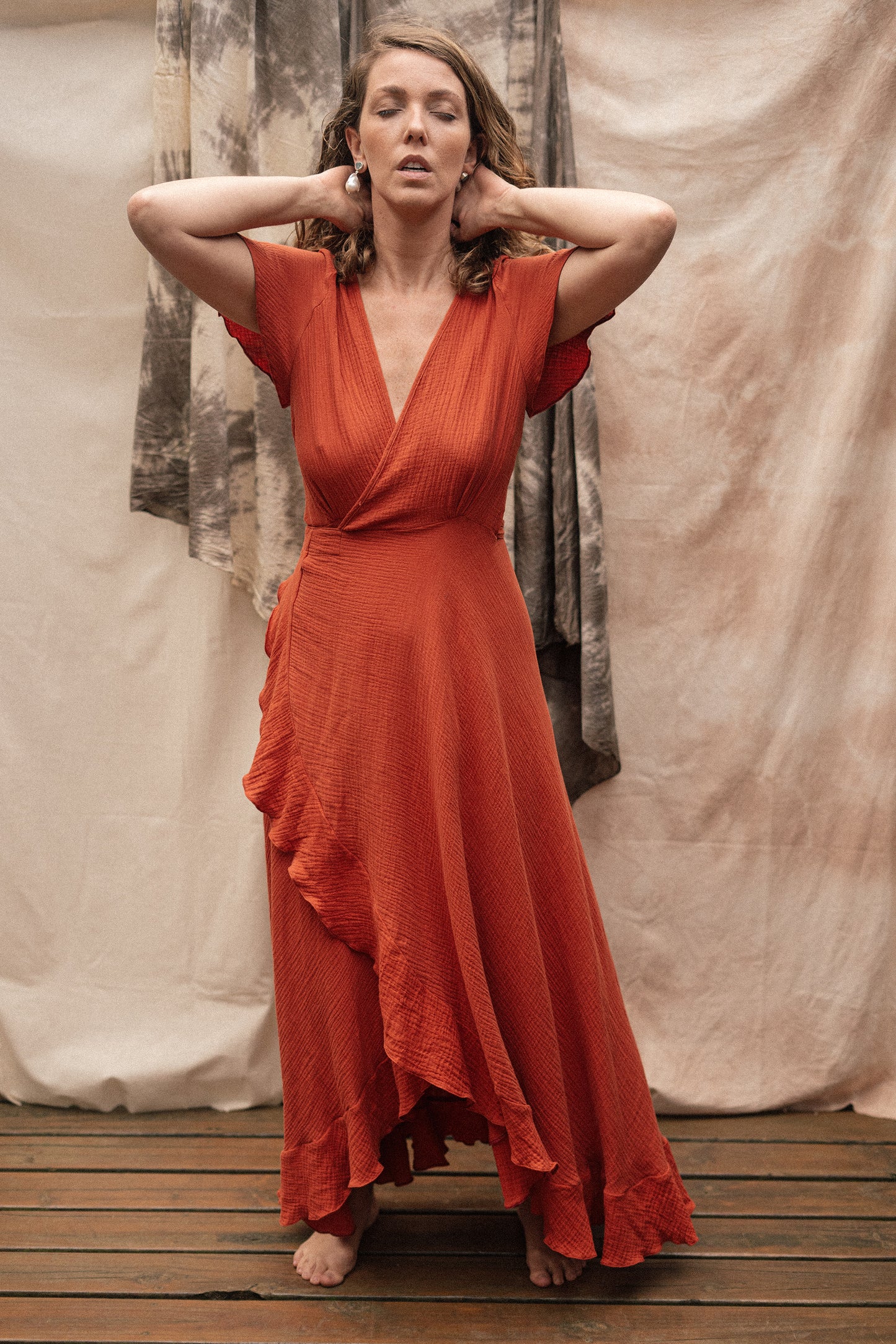 Vestido Yoni Urucum